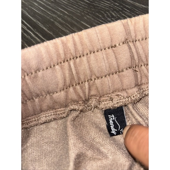 Trendy Queen Womens Comfy Lounge Athletic Sweat Shorts, Brown Size SMALL - Picture 7 of 10